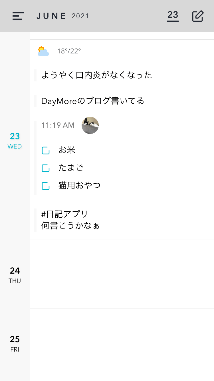 Sns疲れには日記アプリのdaymoreが最適解 まりる展